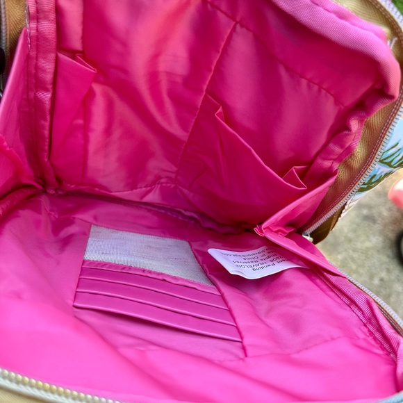 Travelon Tropical Floral Print Organizing Crossbody Bag - Picture 8 of 10